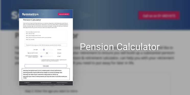 Pension Calculator Image - Symmetry Financial Management