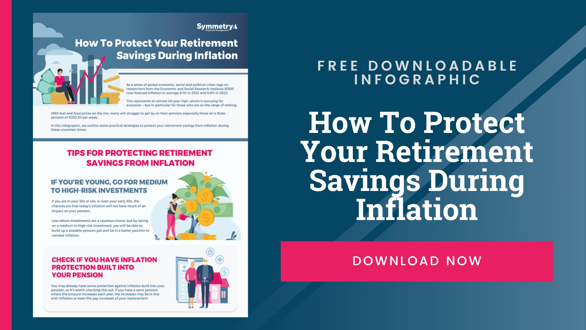 How To Protect Your Retirement Savings During Inflation - Infographic - SM - Symmetry Financial